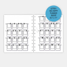 Load image into Gallery viewer, Polaroid Tracker Planner Inserts Printable Download