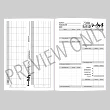 Load image into Gallery viewer, Budget Worksheet Bundle Notebook Planner Inserts Printable Download - A4/Letter Size Paper