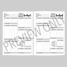 Load image into Gallery viewer, Budget Worksheet Bundle Notebook Planner Inserts Printable Download - A4/Letter Size Paper