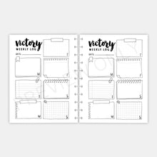 Load image into Gallery viewer, Victory Log Printable | Track Daily Wins Planner Insert