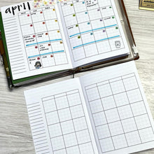 Load image into Gallery viewer, TN Passport Daily 1-Page Planner Inserts Printable Download - Letter / A4 Size Paper