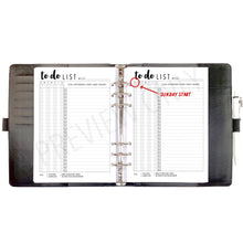 Load image into Gallery viewer, A5 Running To Do List Planner Inserts Printable Download