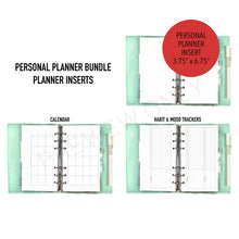 Load image into Gallery viewer, Personal Planner Bundle Planner Inserts Printable Download - Letter / A4 Size Paper