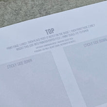 Load image into Gallery viewer, 3" x 3" Post-it Note Habit Tracker Printable Digital PDF Download