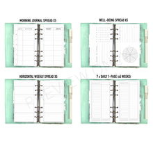 Load image into Gallery viewer, Personal Planner Bundle Planner Inserts Printable Download - Letter / A4 Size Paper