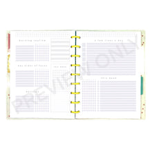 Load image into Gallery viewer, Self-Care & Habits Weekly Planner Spread Printable