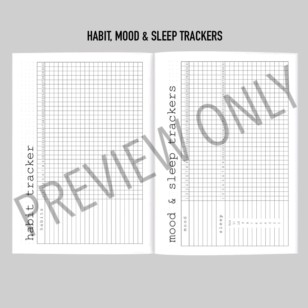 Planner Bundle Notebook Planner Inserts Printable Download A4 Letter