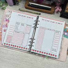 Load image into Gallery viewer, A5 Small Grid Weekly Planner Spread – Mix and Match - A5/Letter Size Paper PDFs