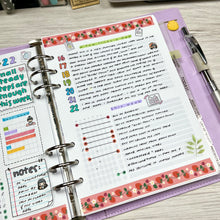 Load image into Gallery viewer, Self-Care & Habits Weekly Planner Spread Printable