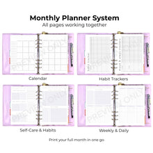 Load image into Gallery viewer, Monthly Planner System (The Exact Pages I Use Each Month)