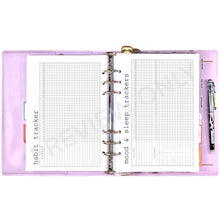 Load image into Gallery viewer, Habit, Mood & Sleep Tracker Printable | Simple Daily Reset Planner Pages