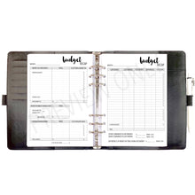 Load image into Gallery viewer, A5 Budget Recap Planner Inserts Printable Download - Letter / A4 / A5 Size Paper