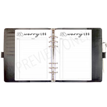 Load image into Gallery viewer, Worry Log Printable | Anxiety & Brain Dump Planner Insert