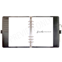 Load image into Gallery viewer, V.2 A5 Funds Tracker Planner Inserts Printable Download - Letter / A4 / A5 Size Paper