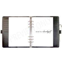 Load image into Gallery viewer, A5 Zero Based Budget Planner Inserts Printable Download - Letter / A4 / A5 Size Paper