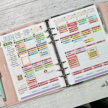 Load image into Gallery viewer, V.3 A5 Weekly 2-Page Planner Inserts Printable Download - Letter / A4 / A5 Size Paper