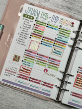 Load image into Gallery viewer, V.3 A5 Weekly 2-Page Planner Inserts Printable Download - Letter / A4 / A5 Size Paper