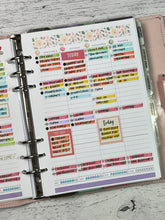 Load image into Gallery viewer, V.3 A5 Weekly 2-Page Planner Inserts Printable Download - Letter / A4 / A5 Size Paper