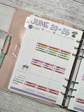 Load image into Gallery viewer, V.3 A5 Weekly 2-Page Planner Inserts Printable Download - Letter / A4 / A5 Size Paper