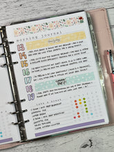 Load image into Gallery viewer, V.3 A5 Well-Being Planner Inserts Printable Download - Letter / A4 / A5 Size Paper