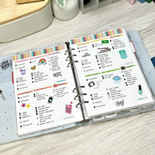 Load image into Gallery viewer, A5 2 Per Page Daily Planner Inserts Printable Download - Letter / A4 / A5 Size Paper