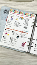 Load image into Gallery viewer, A5 2 Per Page Daily Planner Inserts Printable Download - Letter / A4 / A5 Size Paper