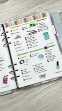 Load image into Gallery viewer, A5 2 Per Page Daily Planner Inserts Printable Download - Letter / A4 / A5 Size Paper