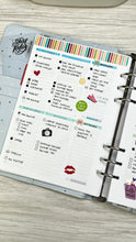 Load image into Gallery viewer, A5 2 Per Page Daily Planner Inserts Printable Download - Letter / A4 / A5 Size Paper