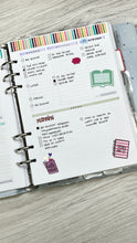 Load image into Gallery viewer, A5 2 Per Page Daily Planner Inserts Printable Download - Letter / A4 / A5 Size Paper