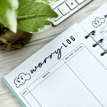Load image into Gallery viewer, Worry Log Printable | Anxiety & Brain Dump Planner Insert