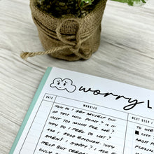 Load image into Gallery viewer, Worry Log Printable | Anxiety & Brain Dump Planner Insert
