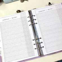 Load image into Gallery viewer, A5 Someday/Maybe Planner Inserts Printable Download - Letter / A4 / A5 Size Paper