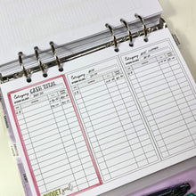 Load image into Gallery viewer, A5 Funds Tracker Planner Inserts Printable Download - Letter / A4 / A5 Size Paper