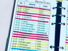 Load image into Gallery viewer, Personal Expense Tracker Planner Inserts Printable Download - Letter / A4 Size Paper