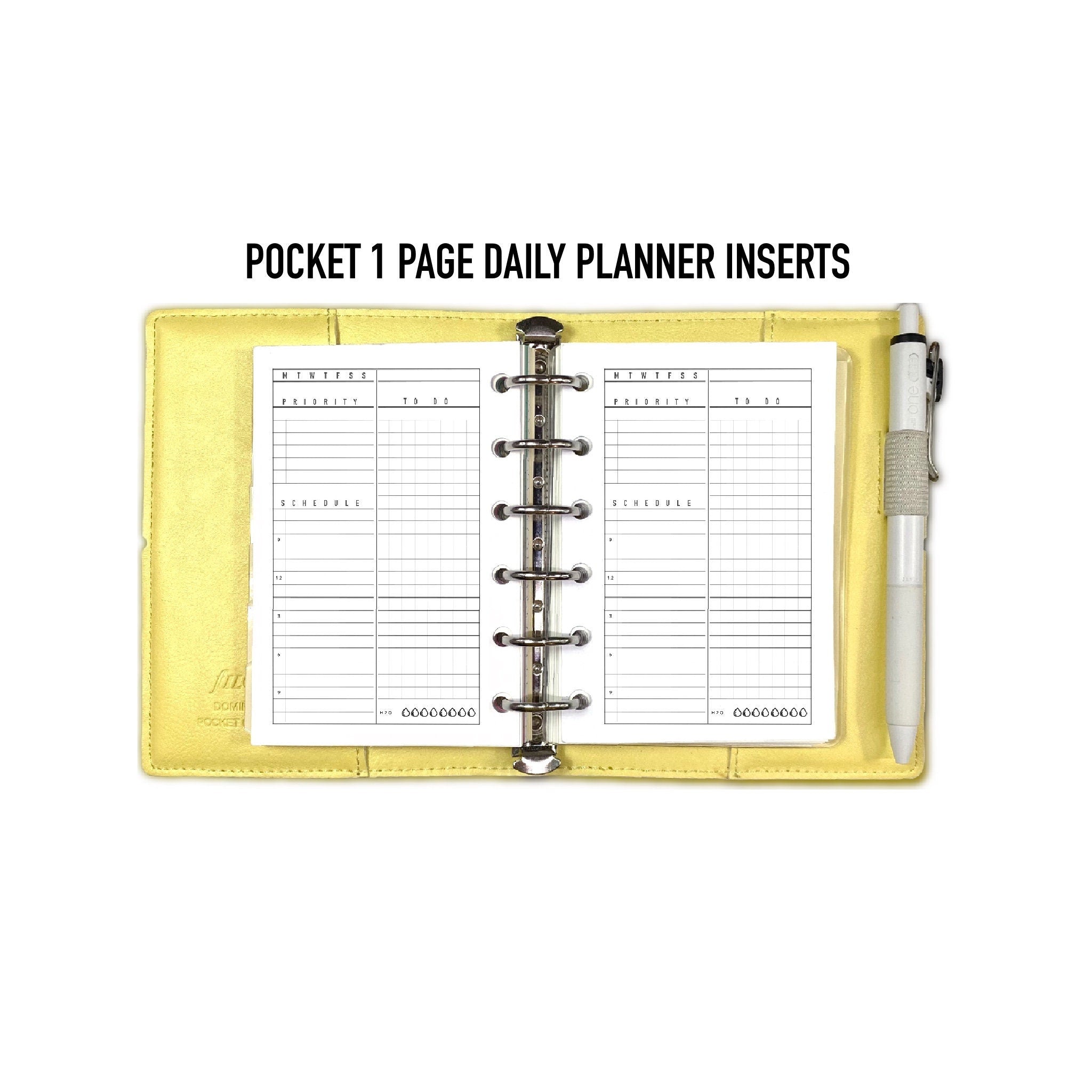 Daily Pocket Printable Inserts: DIY Filofax Pocket Inserts