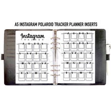 Load image into Gallery viewer, A5 Polaroid Tracker Planner Inserts Printable Download - Letter / A4 / A5 Size Paper