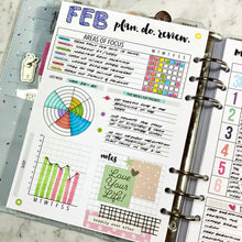 Load image into Gallery viewer, VERSION 2 A5 Well-Being Planner Inserts Printable Download - Letter / A4 / A5 Size Paper