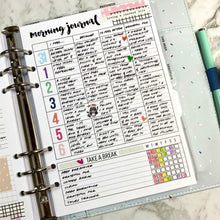 Load image into Gallery viewer, VERSION 2 A5 Well-Being Planner Inserts Printable Download - Letter / A4 / A5 Size Paper