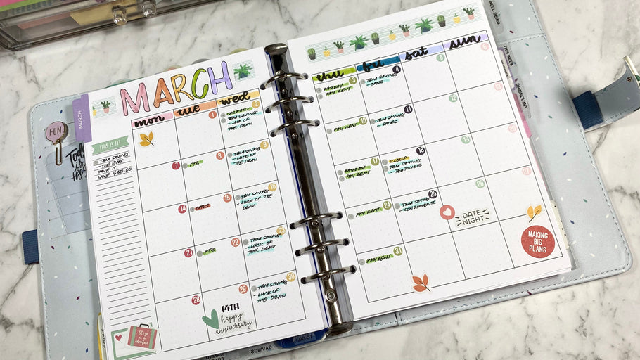 March 2022 Planner Set-up