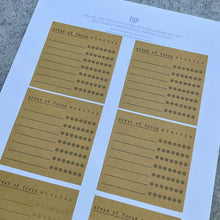 Load image into Gallery viewer, 3" x 3" Post-it Note Habit Tracker Printable Digital PDF Download
