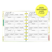 Load image into Gallery viewer, Projects List Planner Inserts Printable Download
