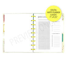 Load image into Gallery viewer, HP Classic Period Tracker Daily Planner Inserts Printable Download - Letter / A4 / HP Classic Size Paper
