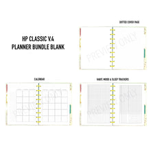 Load image into Gallery viewer, HP Classic V.4 Planner Bundle BLANK Planner Inserts Printable Download - Letter / A4 / HP Classic Size Paper
