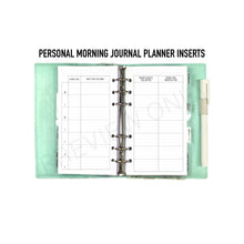 Load image into Gallery viewer, Personal Morning Journal  Planner Inserts Printable Download - Letter / A4 Size Paper
