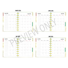 Load image into Gallery viewer, HP Classic 2024 Calendar Planner Inserts Printable Download - Letter / A4 / HP Classic Size Paper
