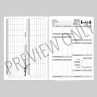 Budget Worksheet Bundle Notebook Planner Inserts Printable Download - A4/Letter Size Paper