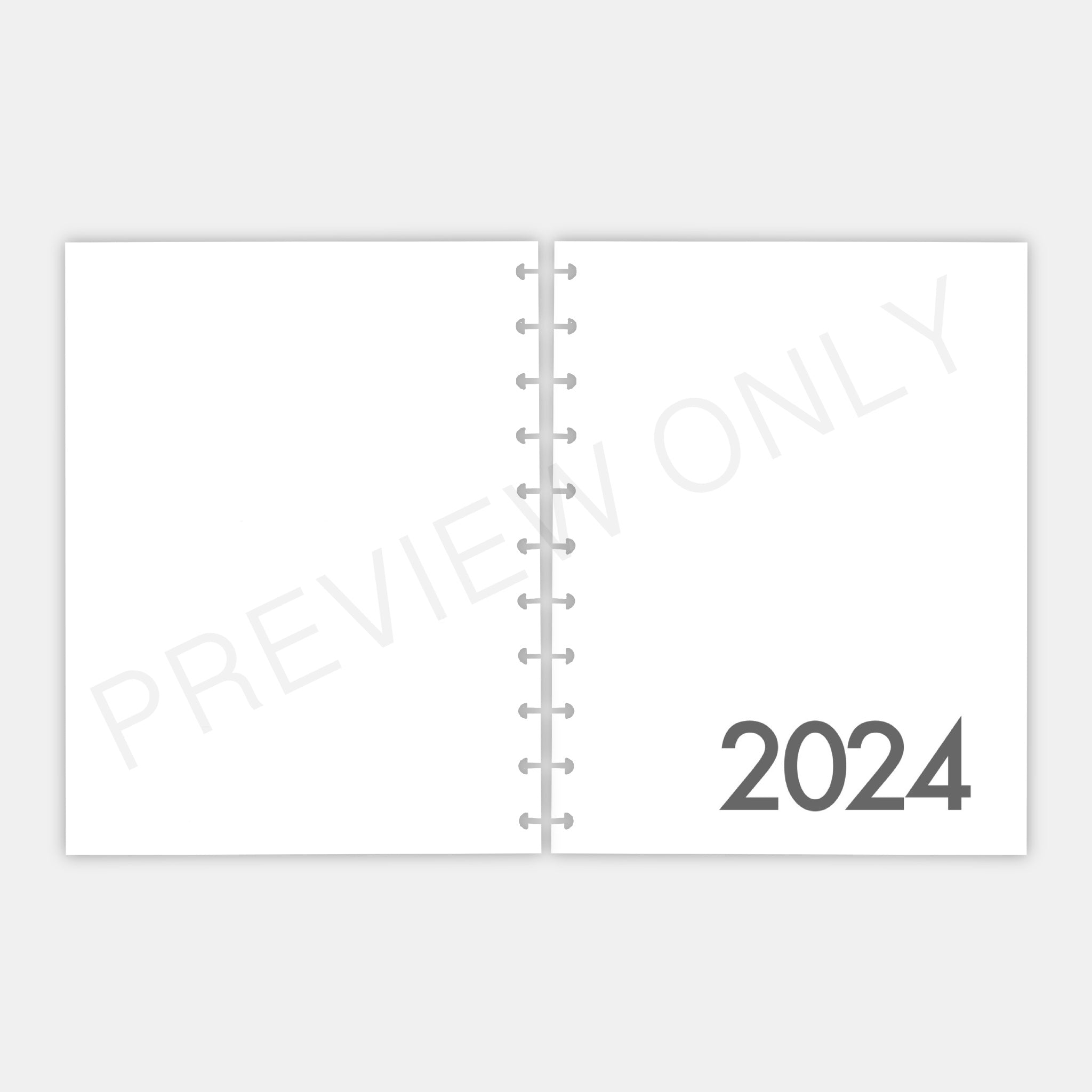 Letter / Big Happy Planner 2024 Future Log Planner Inserts Printable D