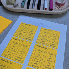 Load image into Gallery viewer, 3&quot; x 3&quot; Post-it Note YouTube Video Checklist Printable Digital PDF Download
