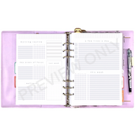 Self-Care & Habits Weekly Planner Spread Printable