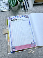 Load image into Gallery viewer, A5 Size / Hobonichi Cousin Running Future Log Printable Download - A4 Size Paper
